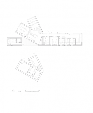 Illustration for article titled This Split-View Mountain Lodge Is the Ultimate Ski Shack